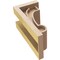 Ekena Millwork 5"W x 5"D x 10"H Wide Alma Rough Cedar Woodgrain TimberThane Corbel, Primed Tan CORUR05X05X10ALMRCPR - alternate 6